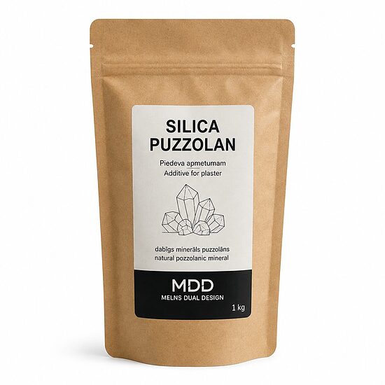 Apmetuma cietinātājs/silikata pucolans 