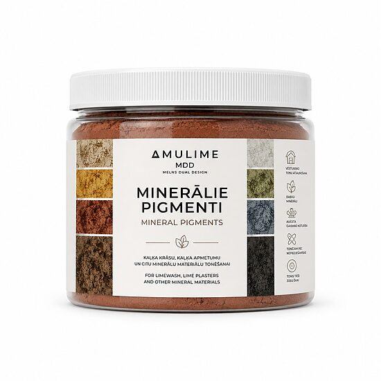 Minerālie pigmenti- Kaļķa krāsu tonēšana 